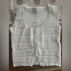 PacSun Cream Knit Vest